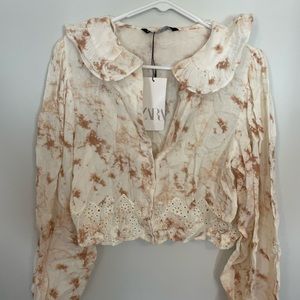 Zara tie dye crop top - nwt
